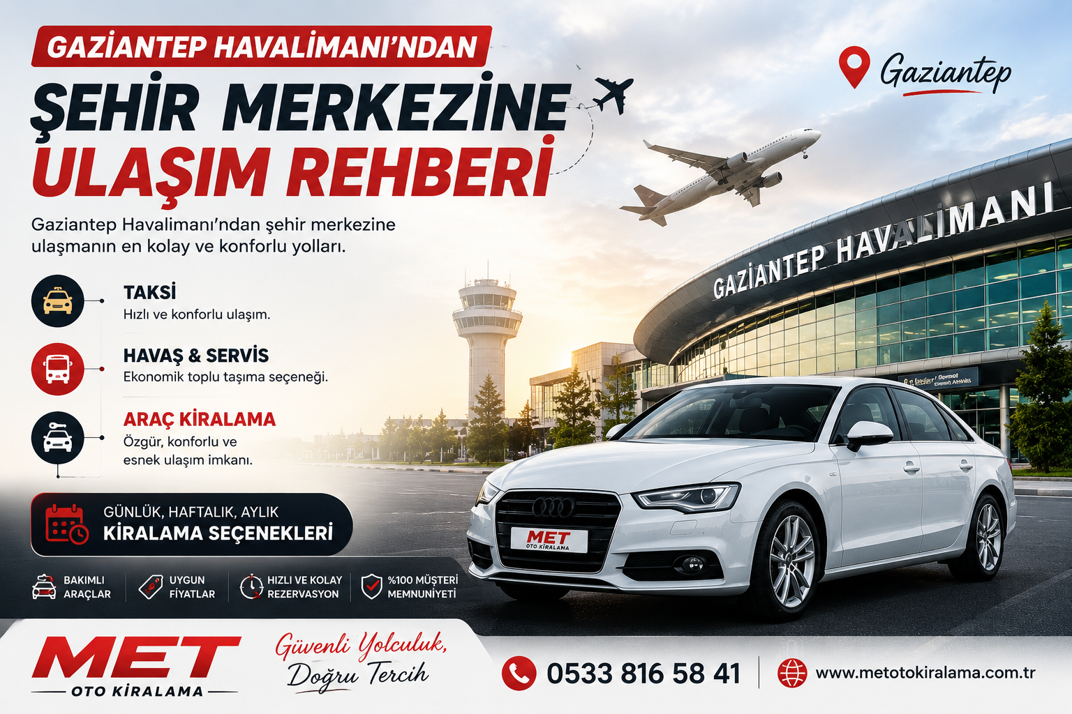  Gaziantep Havalimanı ndan Şehir Merkezine Ulaşım Rehberi